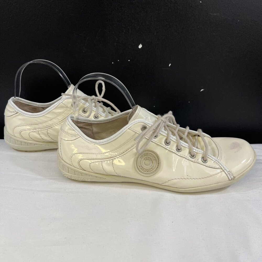 Pataugas Womens White Casual Sneakers Size 41 or 9 SKU 6523